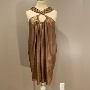 Susan Monaco Dress, Bronze/Brown Dress, Size 6